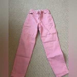 High rise Zara pink jeans